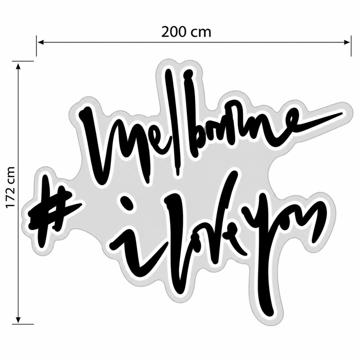 Custom Design: Melbourne I Love you