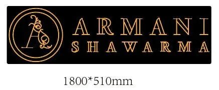 Custom Design - Armani Shawarma - Neon Lanes