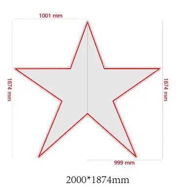 Custom design - star - golden yellow - Neon Lanes