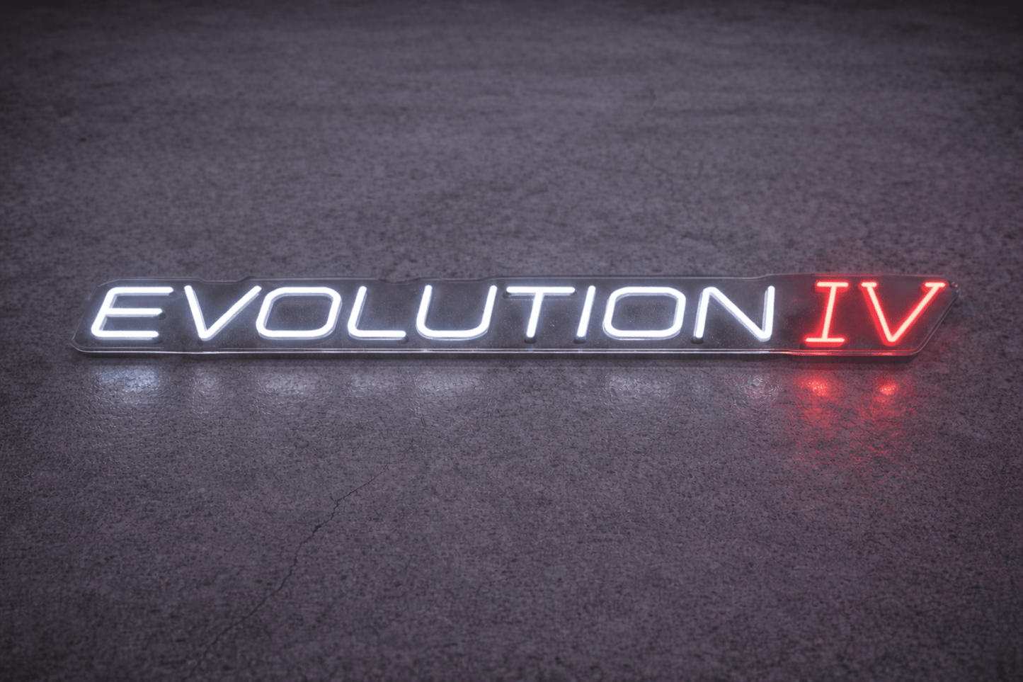 Mitsubishi Lancer Evolution IV Inspired LED Neon Sign - Neon Lanes