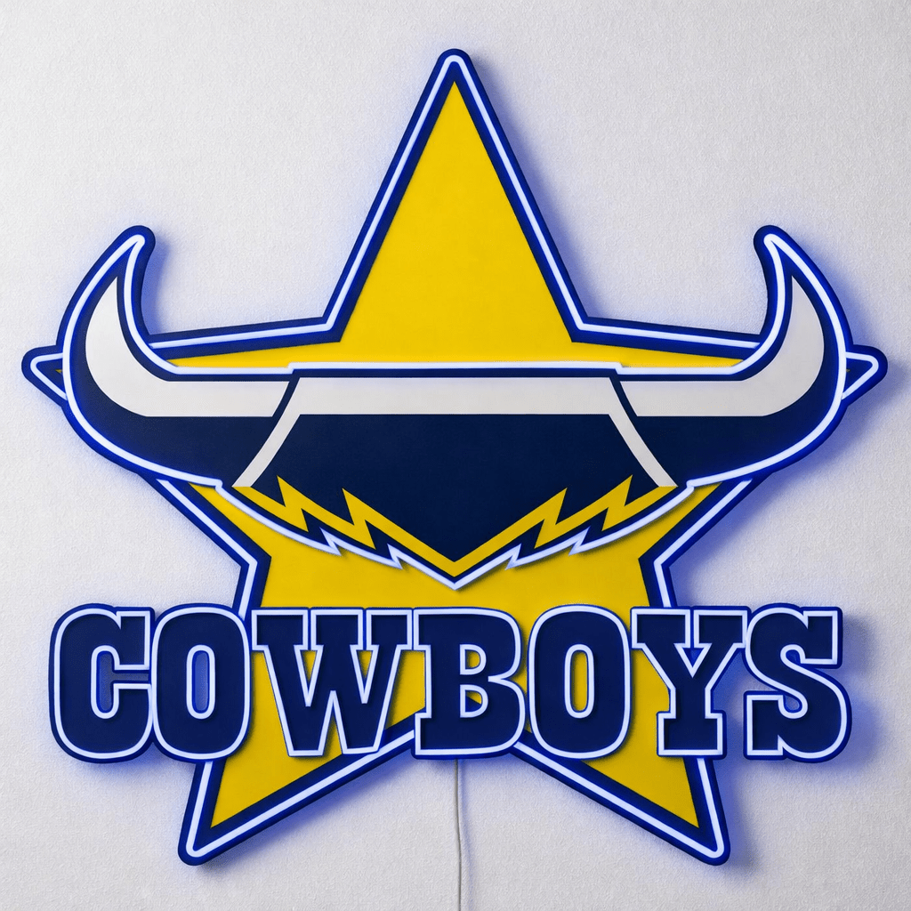 North Queensland Cowboys Inspired LED Neon Sign - Neon Lanes