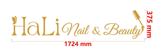 Custom design: Gold metallic 3D backlit
