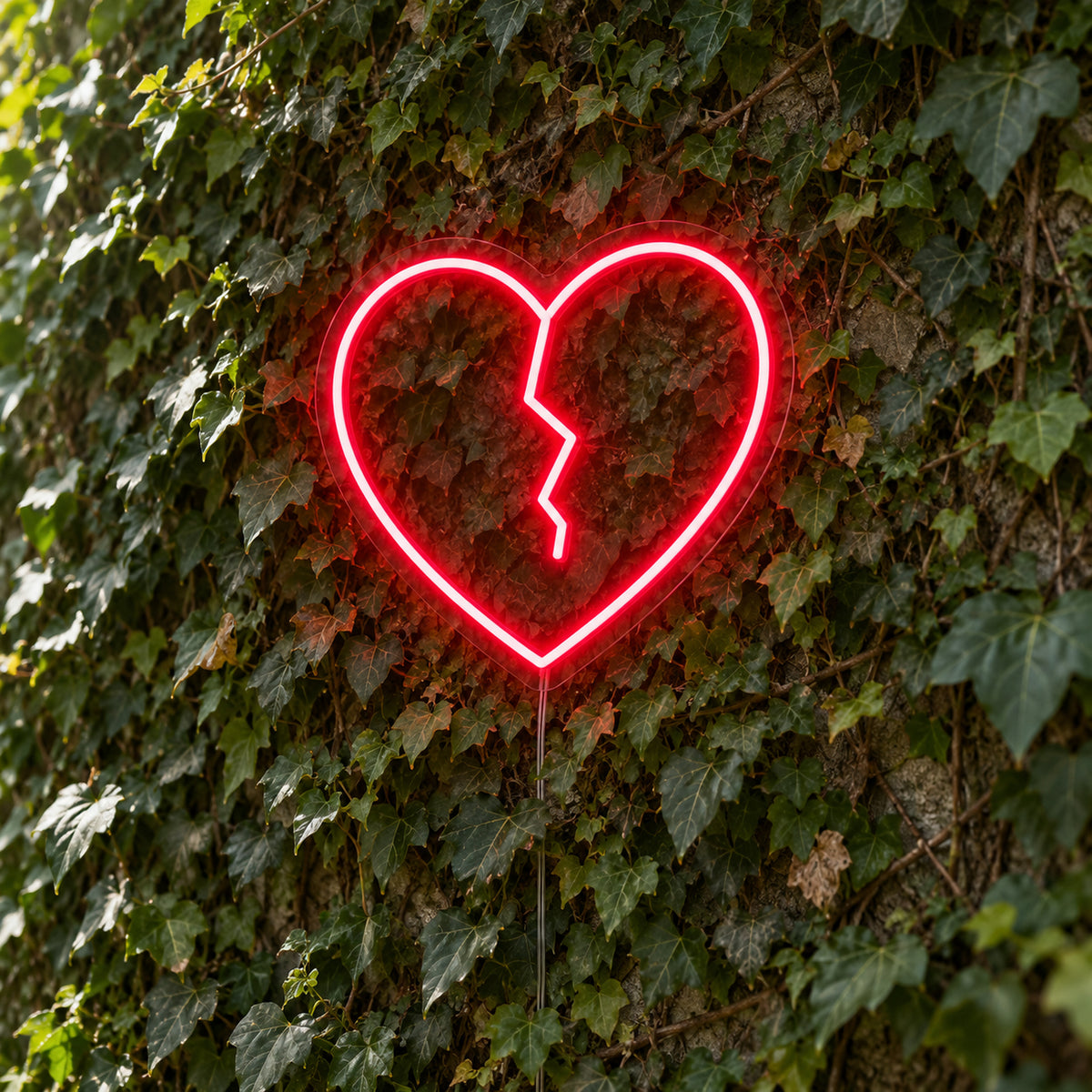 Broken Heart LED Neon Light Sign product photo 1