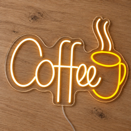 Coffee LED Neon Sign - Cafe and Business Sign product photo 1
