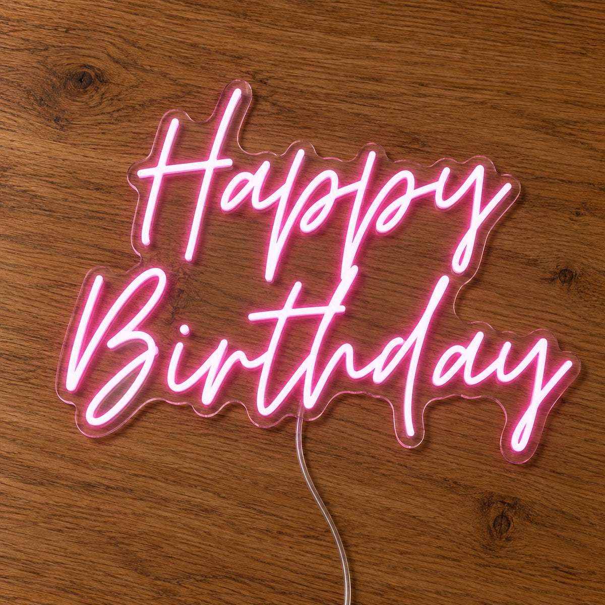 Happy Birthday LED Neon Light Sign product photo 2