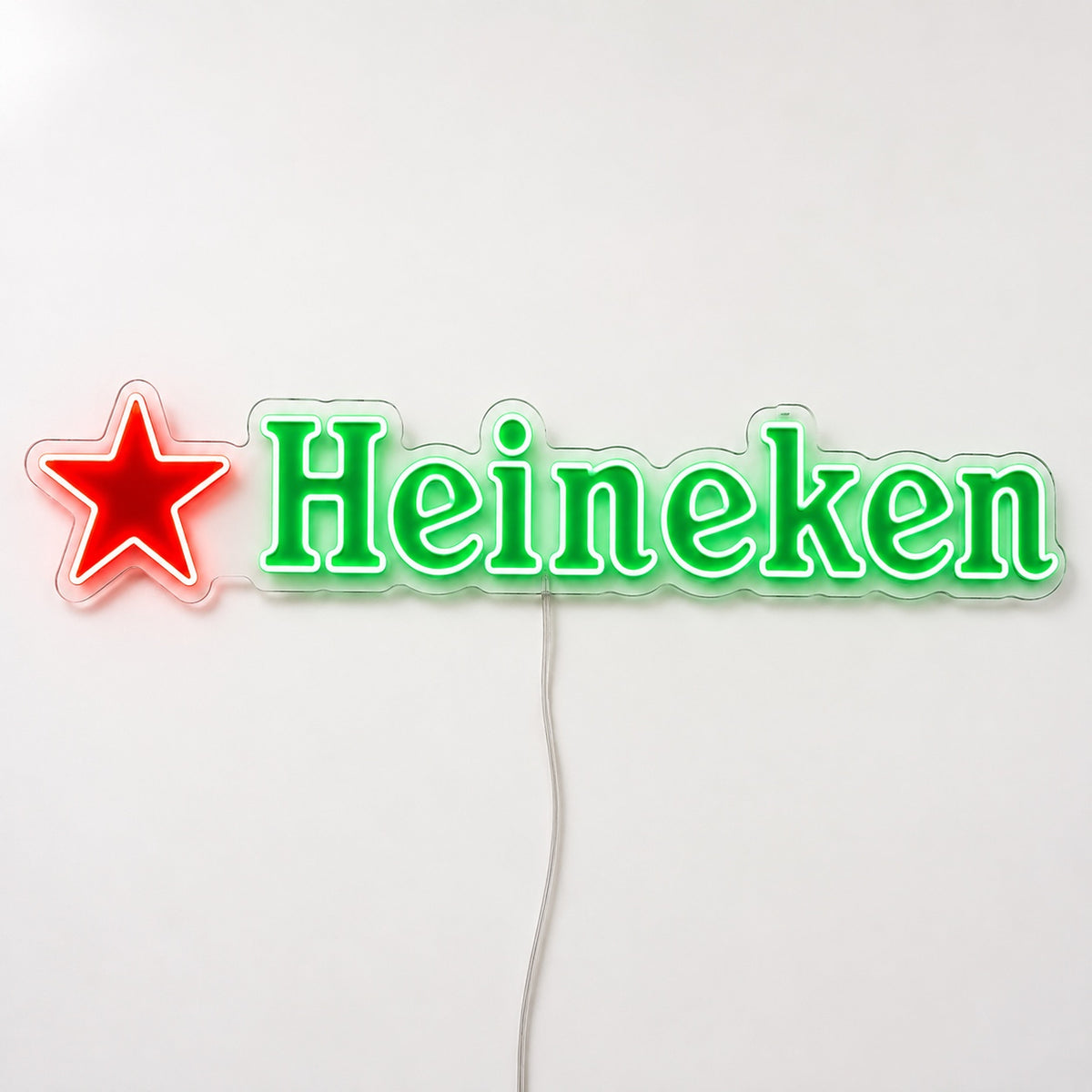 Heineken LED neon sign in green and red