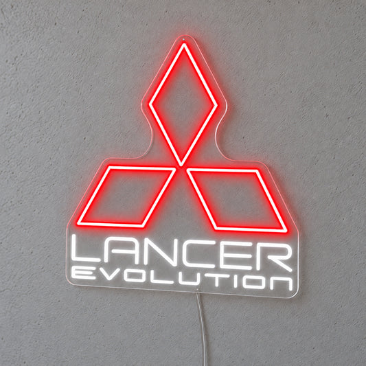 Lancer Evolution Logo LED Neon Sign product photo 1