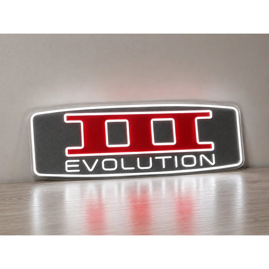 Lancer Evolution III Inspired LED Neon Sign emblem product photo 1