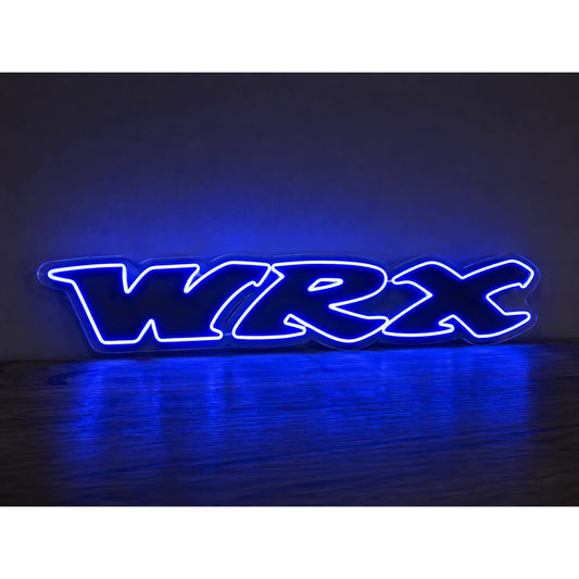 Subaru WRX Old Logo Inspired LED Neon Sign – Blue product photo 1