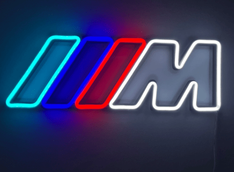 BMW ///M Inspired LED Neon Sign - Neon Lanes