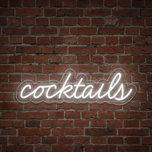 Cocktails LED Neon Sign - Bar and Venue Sign - Neon Lanes