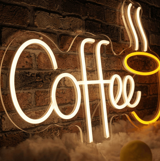 Coffee LED Neon Sign - Cafe and Business Sign - Neon Lanes