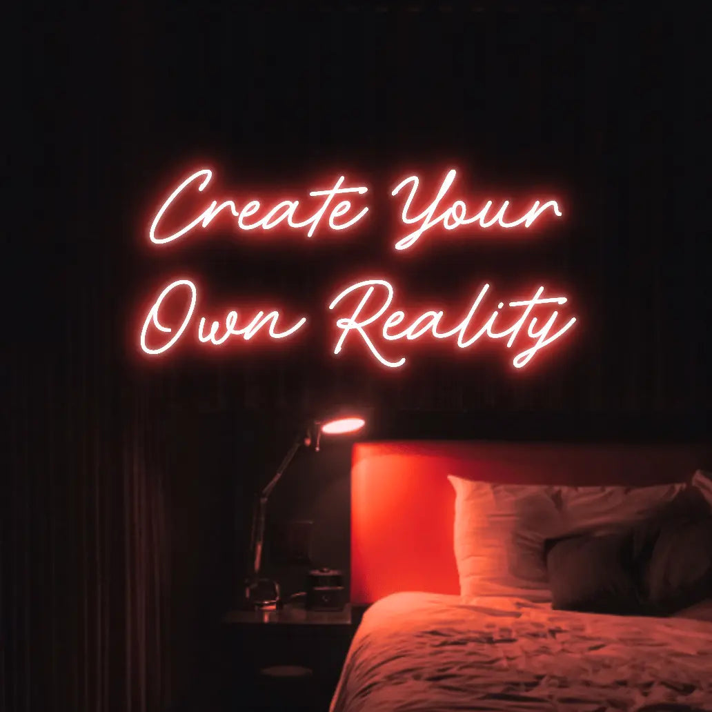 Create Your Own Reality LED Neon Light Sign - Neon Lanes