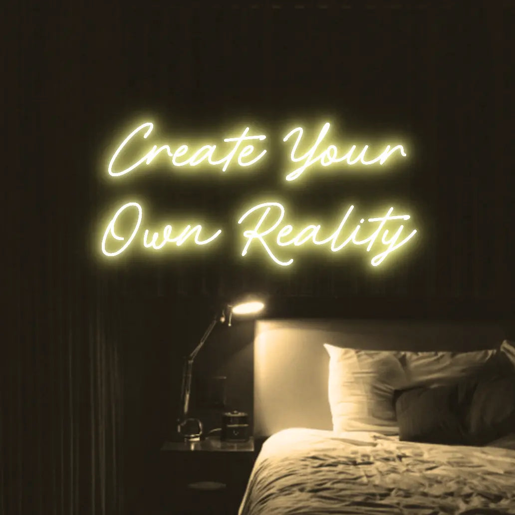 Create Your Own Reality LED Neon Light Sign - Neon Lanes