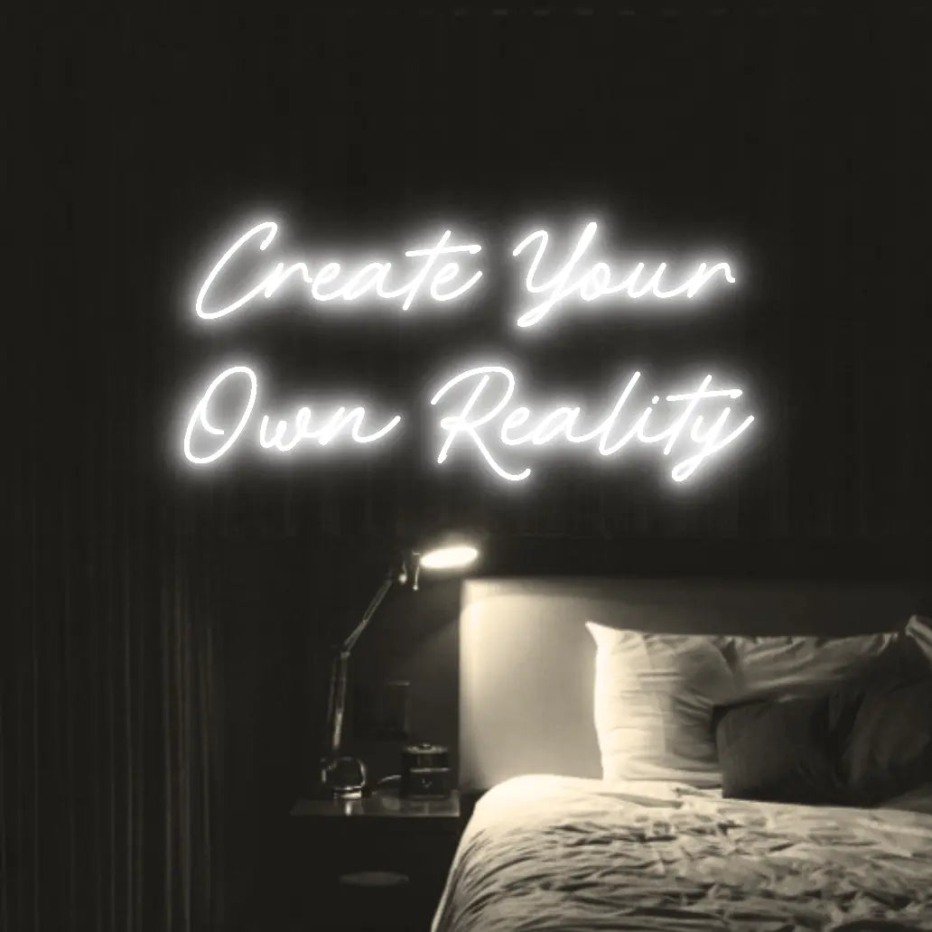 Create Your Own Reality LED Neon Light Sign - Neon Lanes