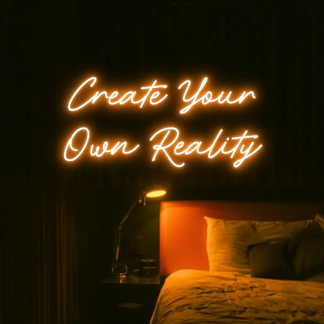 Create Your Own Reality LED Neon Light Sign - Neon Lanes