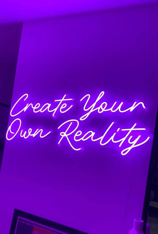 Create Your Own Reality LED Neon Light Sign - Neon Lanes
