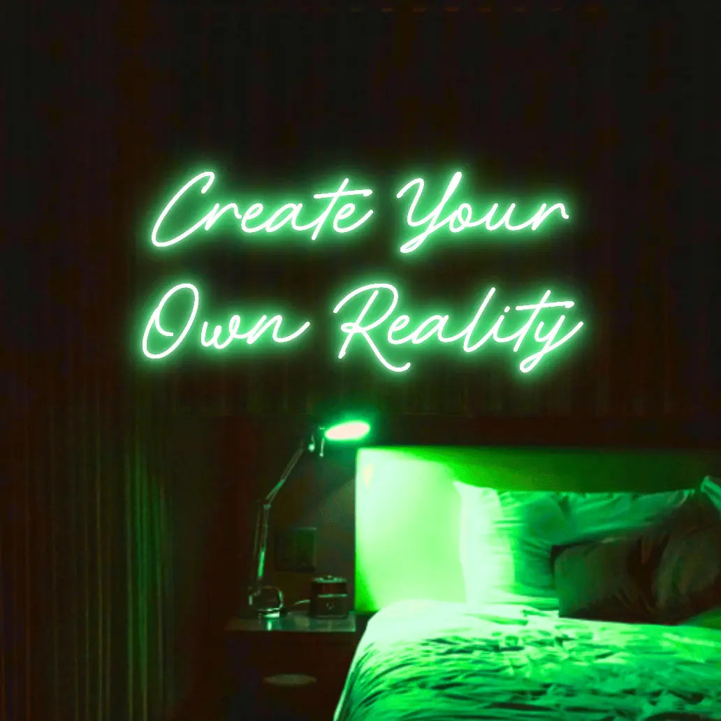 Create Your Own Reality LED Neon Light Sign - Neon Lanes