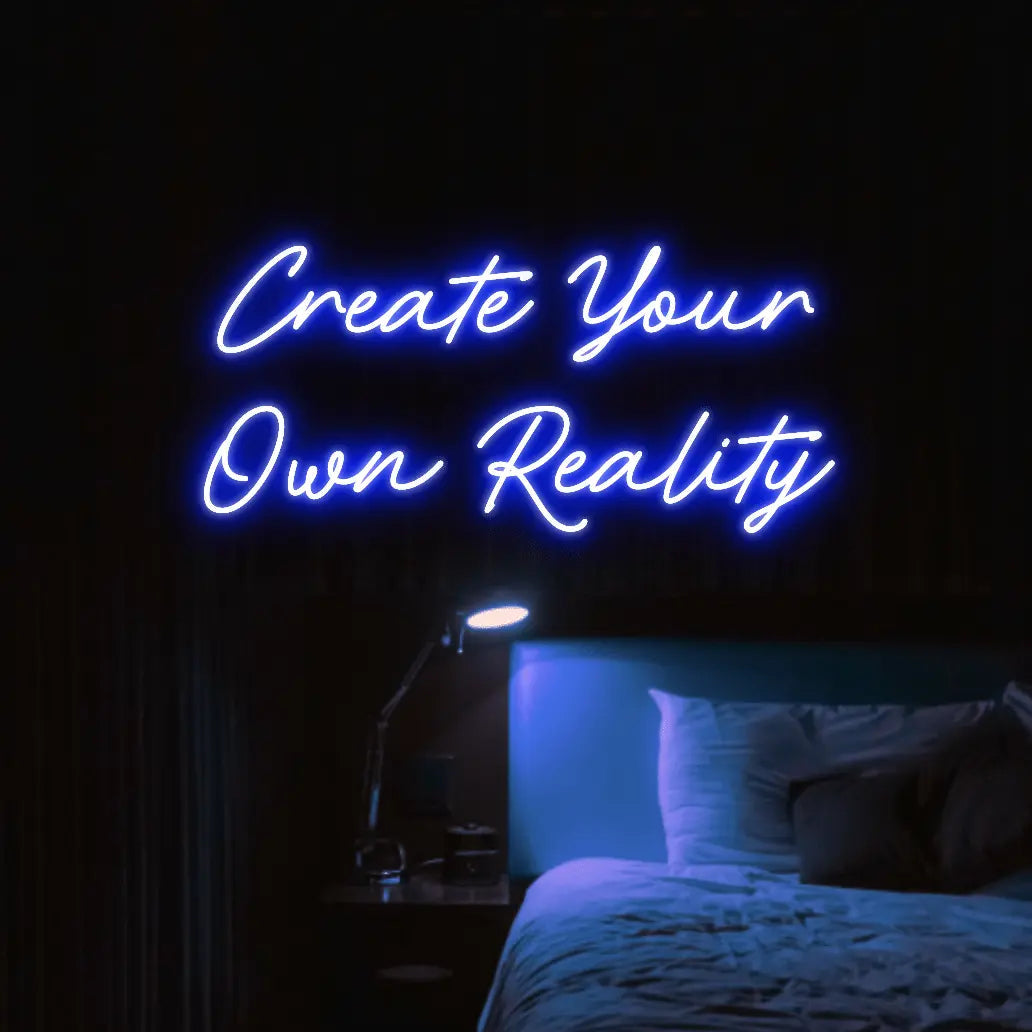 Create Your Own Reality LED Neon Light Sign - Neon Lanes