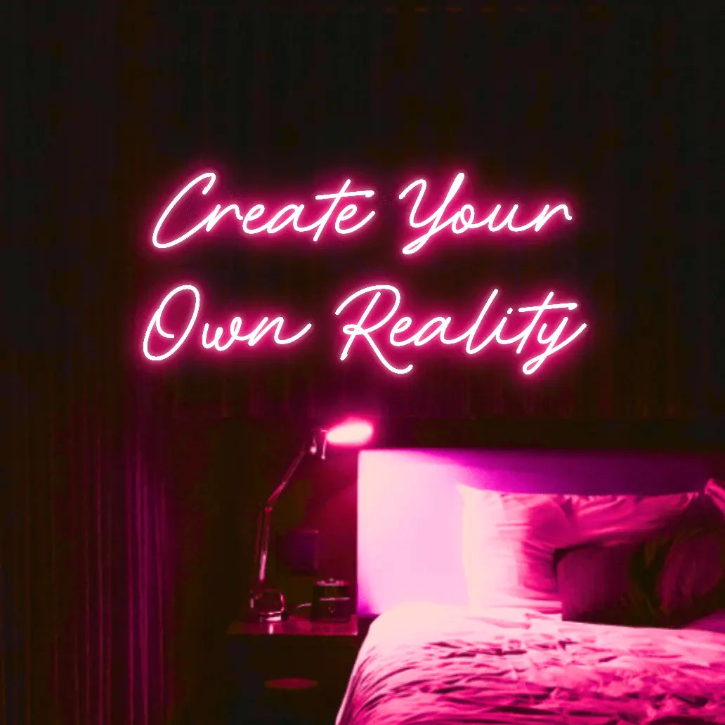 Create Your Own Reality LED Neon Light Sign - Neon Lanes