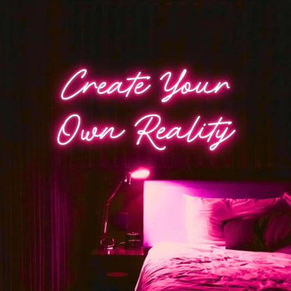 Create Your Own Reality LED Neon Light Sign - Neon Lanes