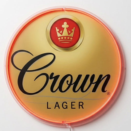 Crown Lager Inspired LED Neon Sign - Neon Lanes