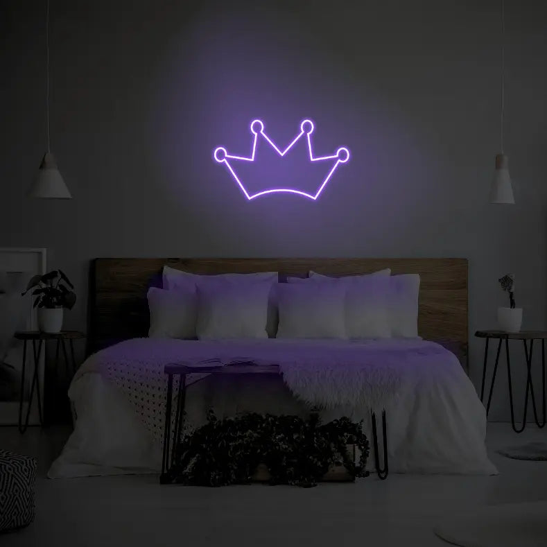 Crown LED Neon Light Sign - Neon Lanes