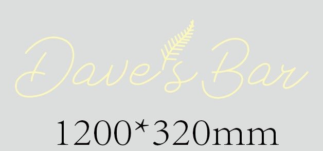 Custom Design - Dave’s Bar - Neon Lanes