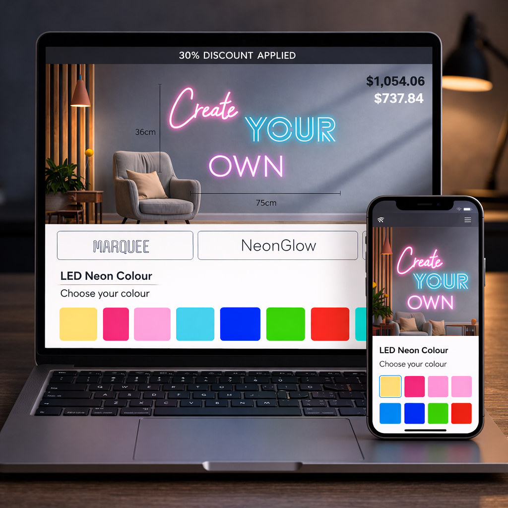 customise personalise custom neon sign australia neon lanes