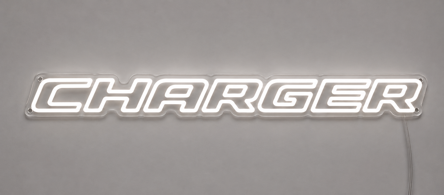 Dodge Charger LED Neon Sign Garage Man Cave American Muscle Car Wall Decor Gift