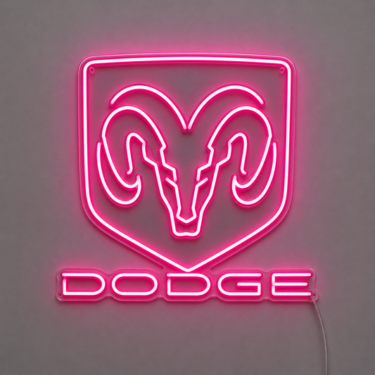 Dodge Ram (Pink) LED Neon Sign