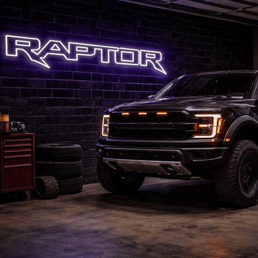 Ford Ranger Raptor Inspired LED Neon Sign - Neon Lanes