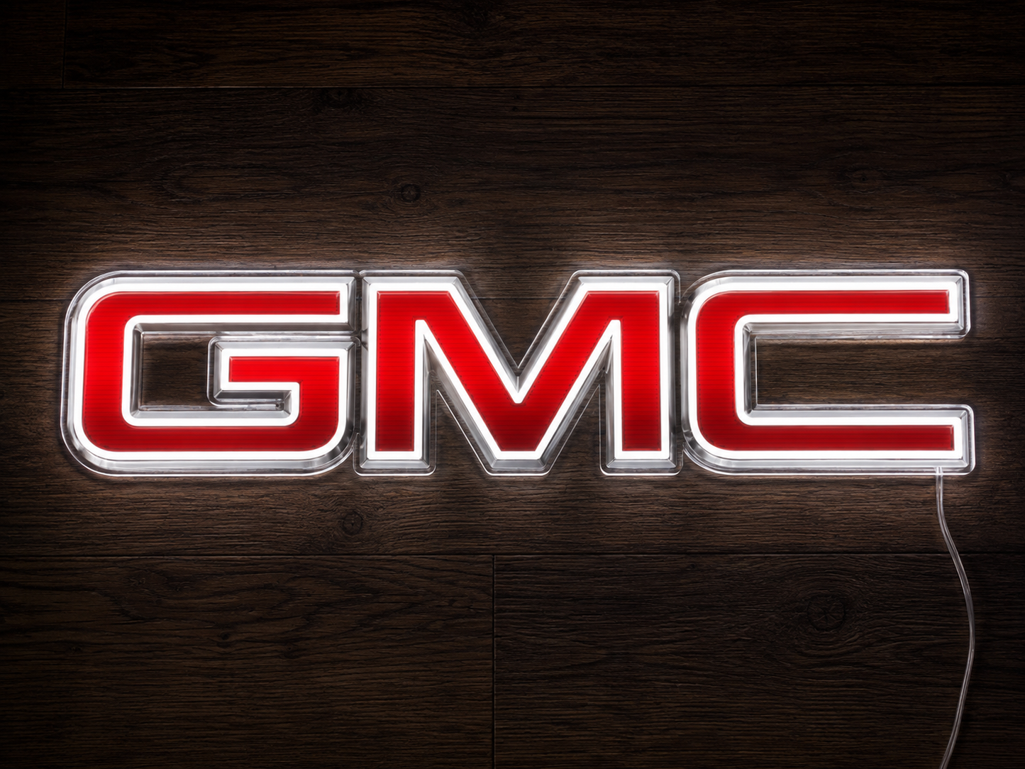 GMC LED Neon Sign Garage Man Cave Truck Fan Wall Decor Gift