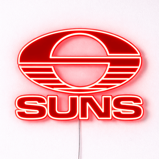 Gold Coast Suns Inspired LED Neon Sign - Neon Lanes