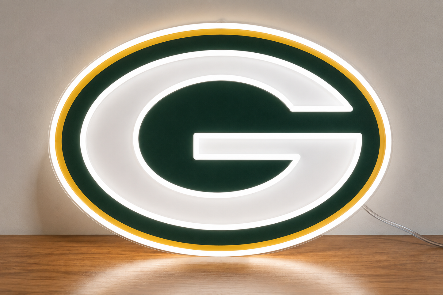Green Bay Packers LED Neon Sign NFL Game Room Man Cave Sports Wall Decor Fan Gift