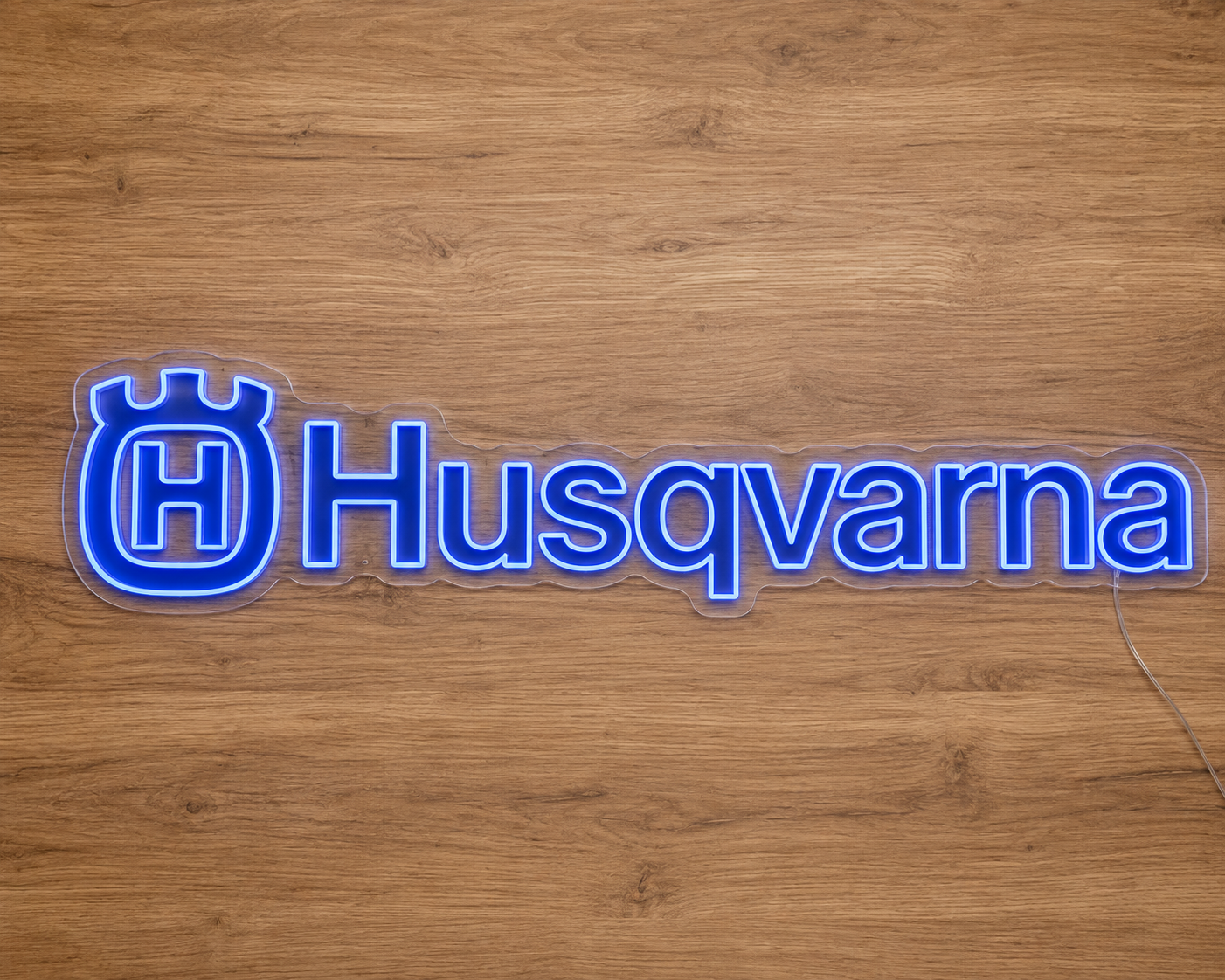 Husqvarna LED Neon Sign Garage Man Cave Off Road Dirt Bike Motorcycle Fan Wall Decor Gift