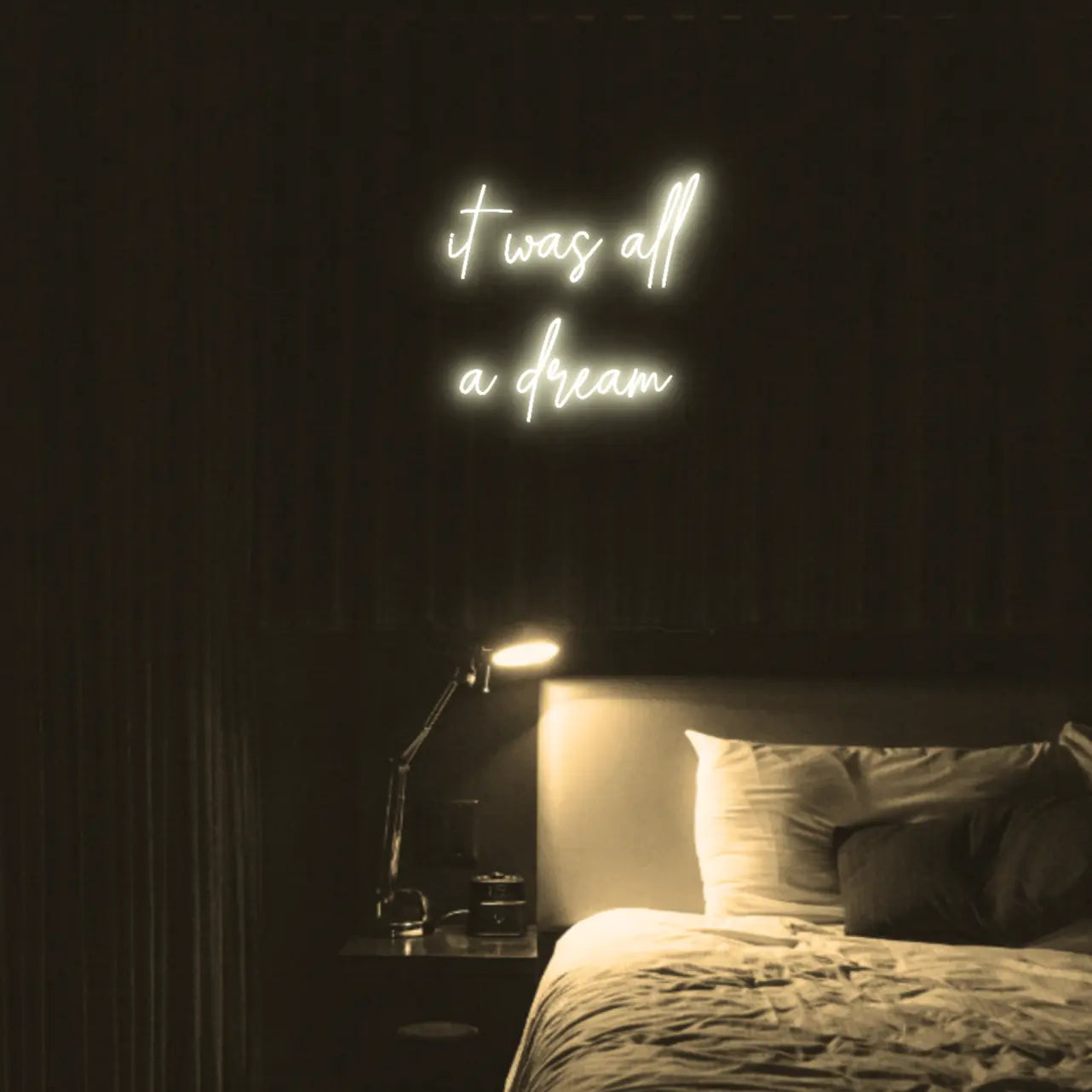 It Was All a Dream LED Neon Light Sign - Neon Lanes