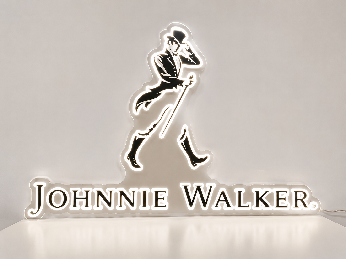 Johnnie Walker LED Neon Sign Bar Man Cave Home Bar Scotch Whisky Fan Wall Decor Gift