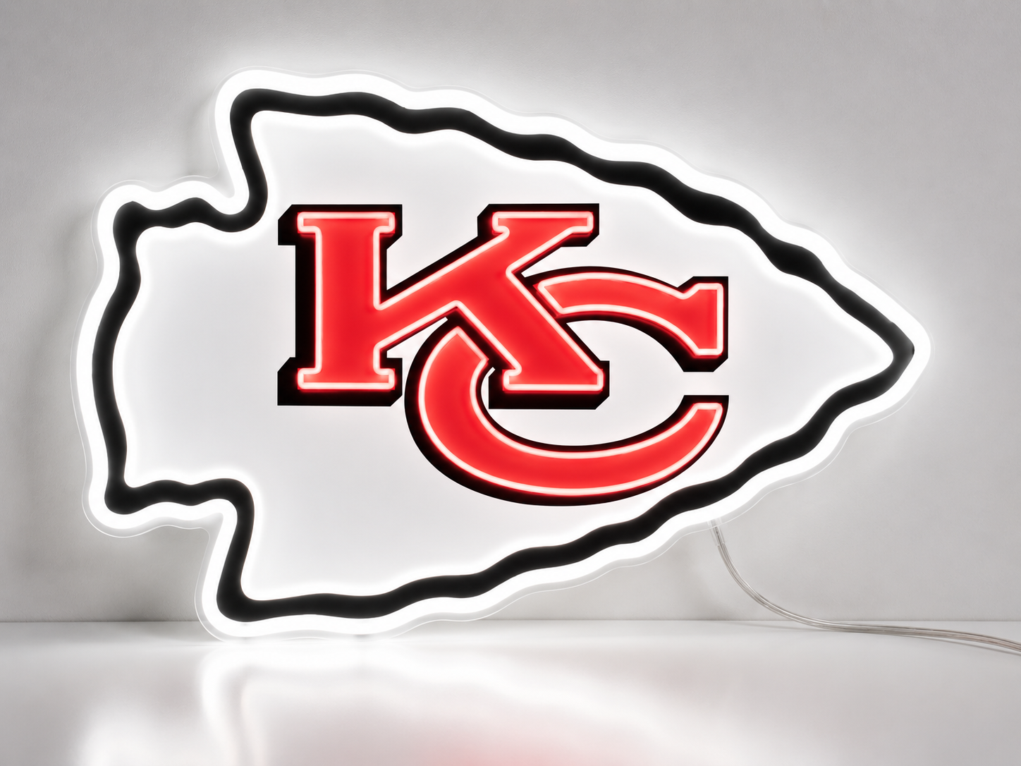 Kansas City Chiefs LED Neon Sign NFL Game Room Man Cave Sports Wall Decor Fan Gift