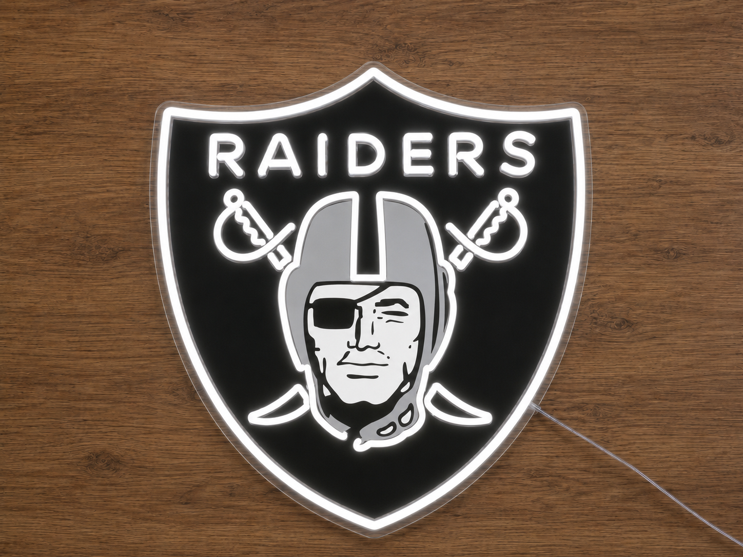 Las Vegas Raiders LED Neon Sign NFL Game Room Man Cave Sports Wall Decor Fan Gift