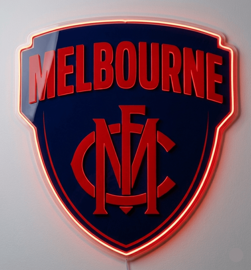 Melbourne Demons Inspired LED Neon Sign - Neon Lanes