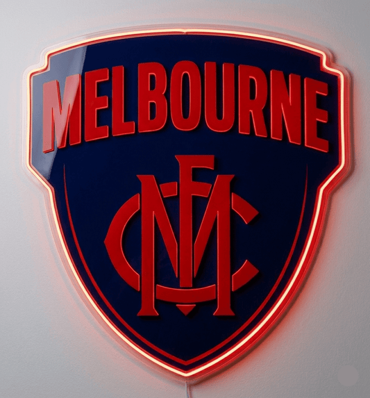 Melbourne Demons Inspired LED Neon Sign - Neon Lanes