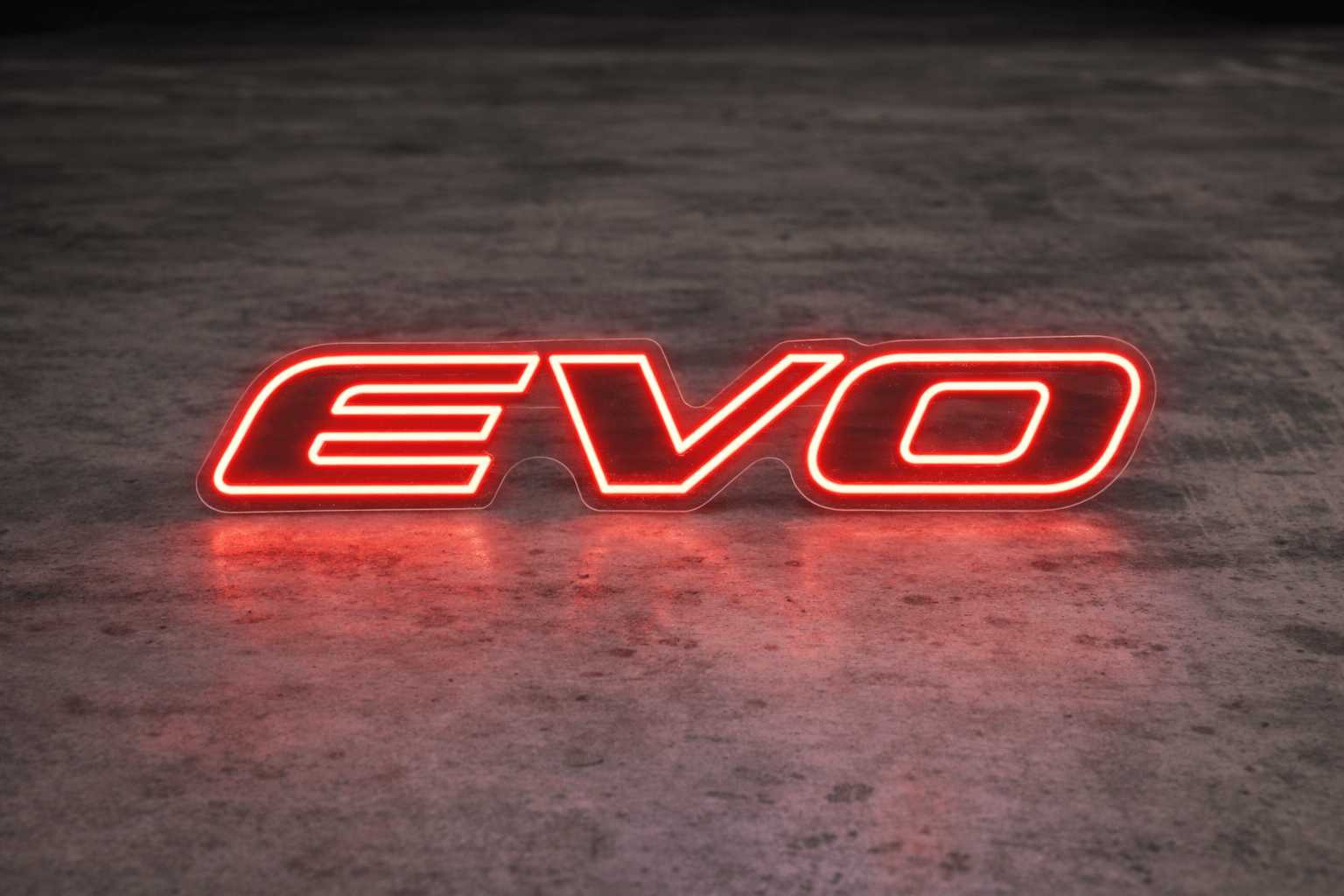 Mitsubishi Evolution EVO Logo Inspired LED Neon Sign - Neon Lanes