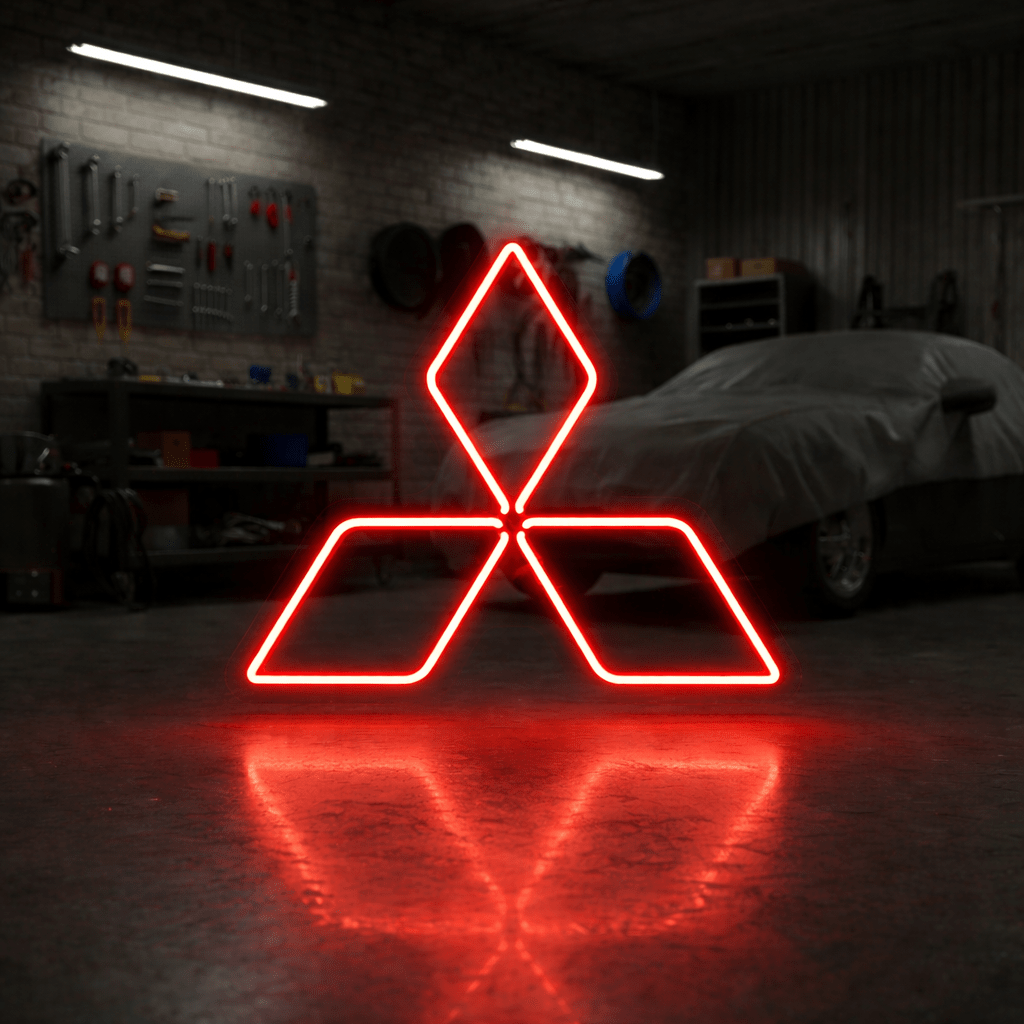 Mitsubishi Inspired LED Neon Sign - Neon Lanes