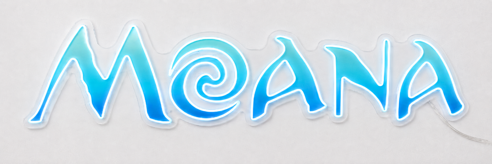 Moana Disney LED Neon Sign Kids Bedroom Playroom Nursery Wall Decor Disney Fan Gift