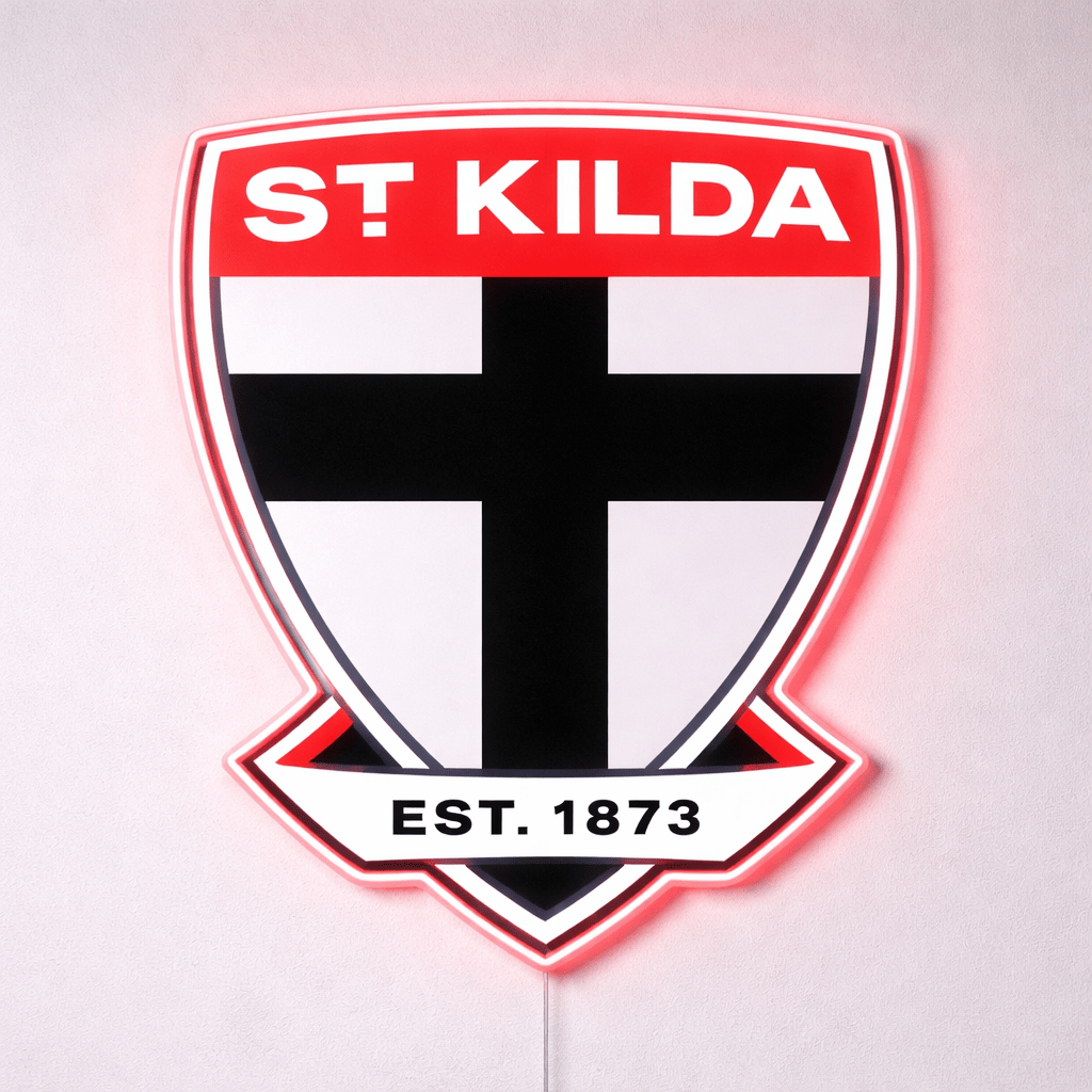 St Kilda Saints Inspired LED Neon Sign - Neon Lanes
