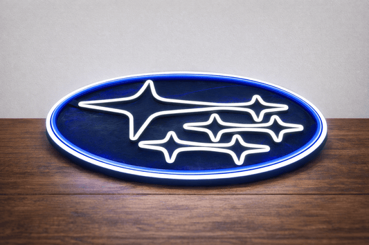 Subaru Logo Inspired LED Neon Sign - Neon Lanes