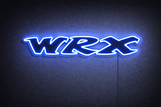 Subaru WRX Old Logo Inspired LED Neon Sign – Blue - Neon Lanes