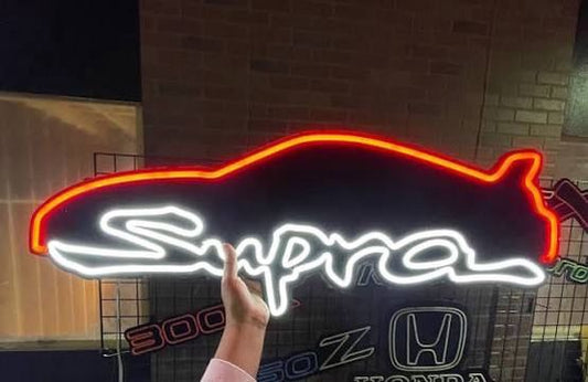 Supra Toyota Inspired LED Neon Sign - Neon Lanes