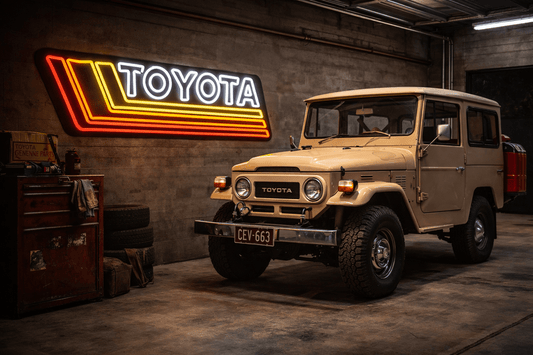 Toyota Retro Inspired | Landcruiser - Neon Lanes
